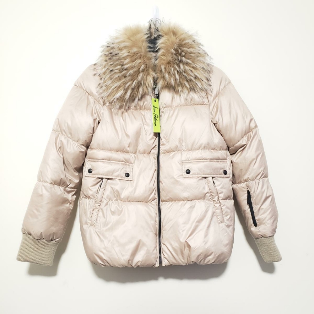 NWT Sam Edelman Faux Fur Puffer Winter Jacket